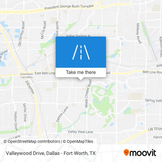 Valleywood Drive map