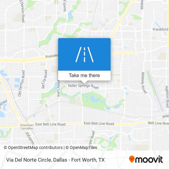 Via Del Norte Circle map