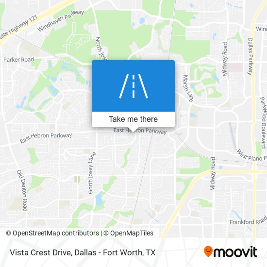 Vista Crest Drive map
