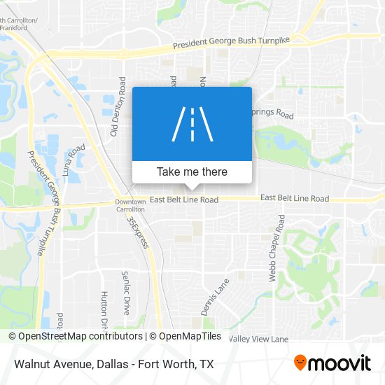 Mapa de Walnut Avenue