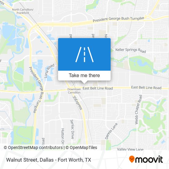 Walnut Street map