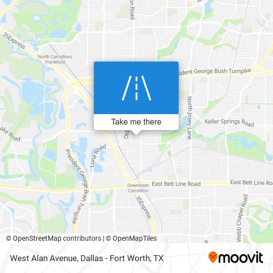 West Alan Avenue map