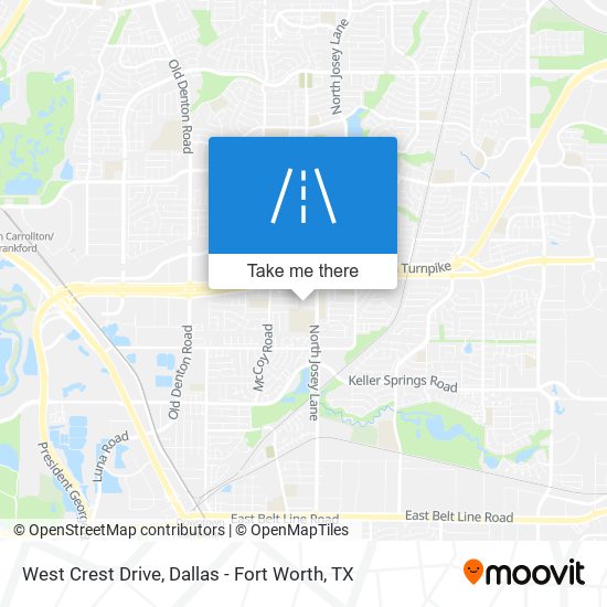 West Crest Drive map