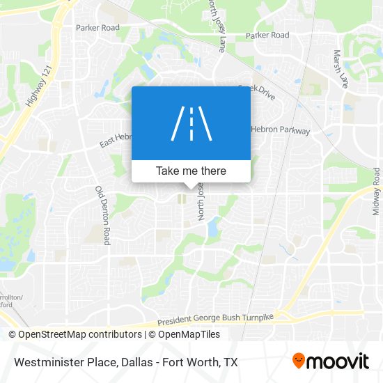 Mapa de Westminister Place
