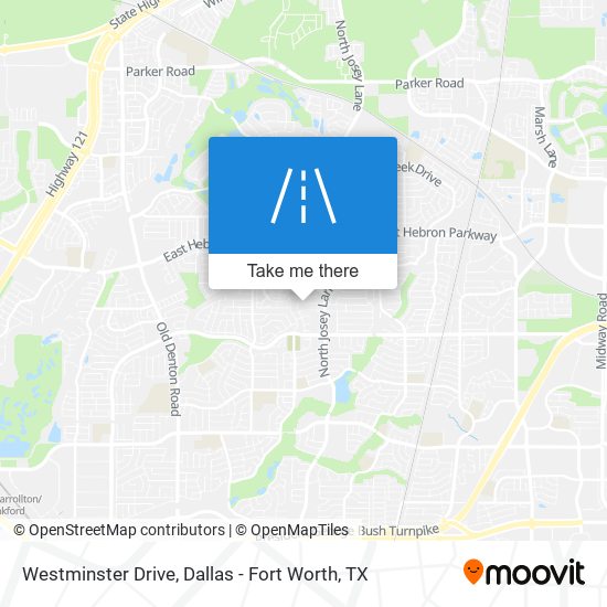 Westminster Drive map