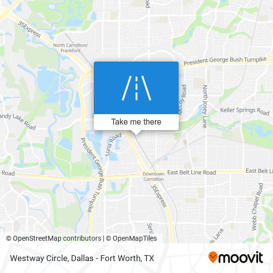 Westway Circle map