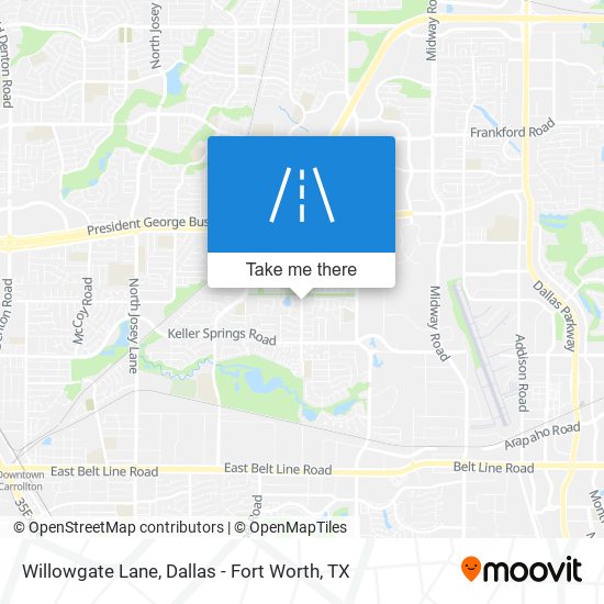 Willowgate Lane map