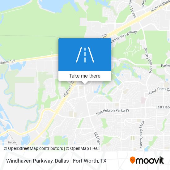 Windhaven Parkway map