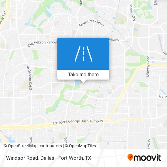 Windsor Road map