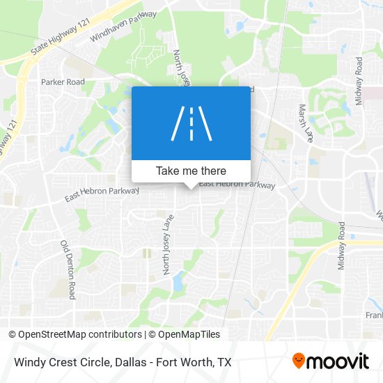 Windy Crest Circle map