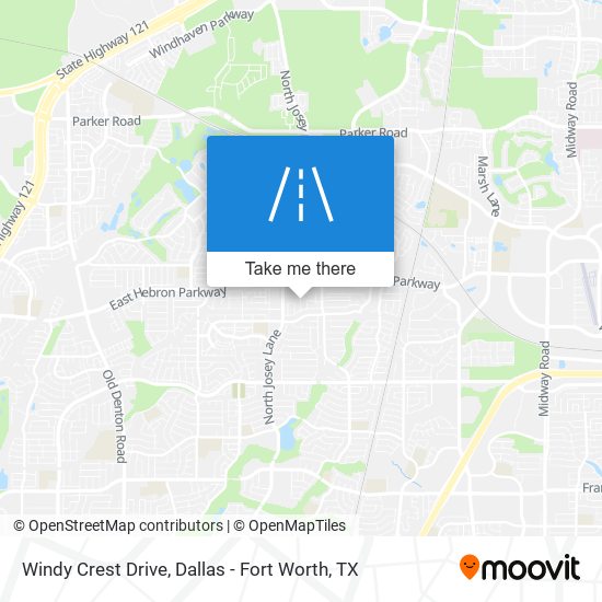 Windy Crest Drive map