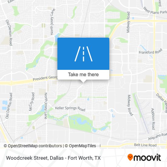 Woodcreek Street map