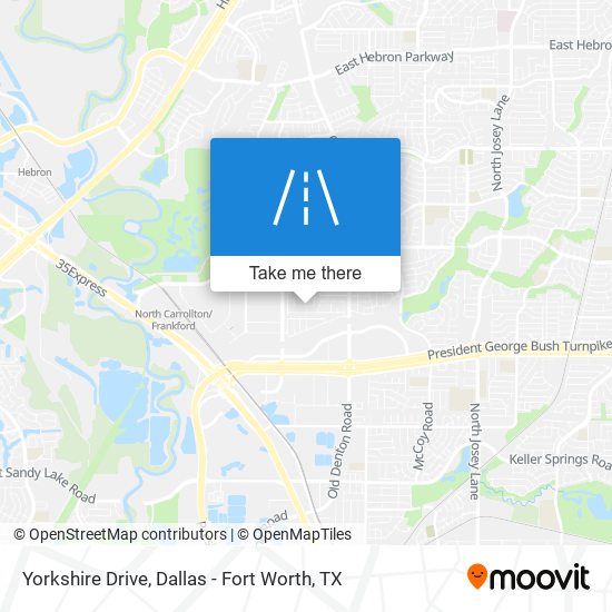 Yorkshire Drive map