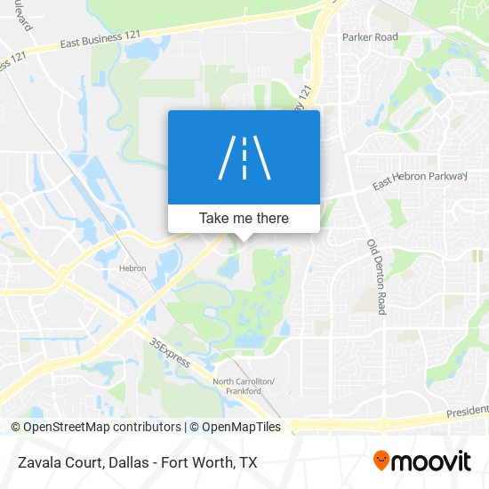 Zavala Court map