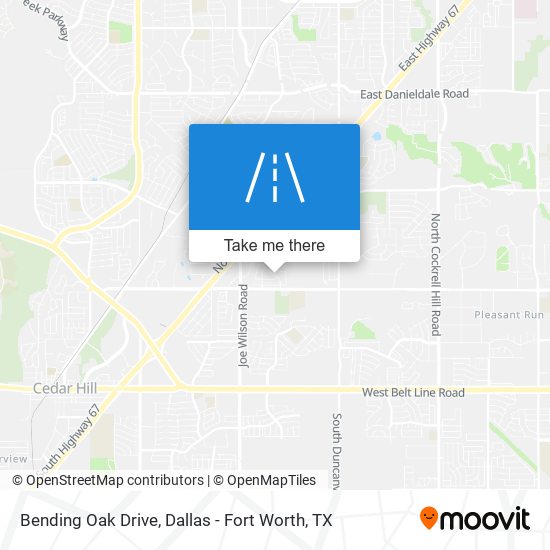 Bending Oak Drive map