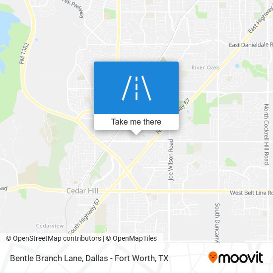 Bentle Branch Lane map