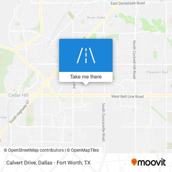 Calvert Drive map