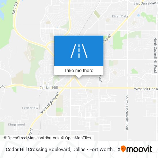 Mapa de Cedar Hill Crossing Boulevard
