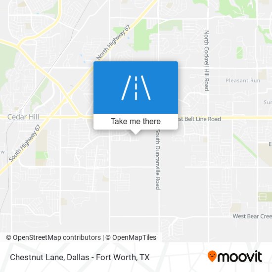 Chestnut Lane map