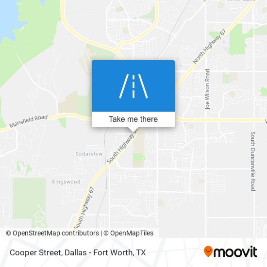 Cooper Street map