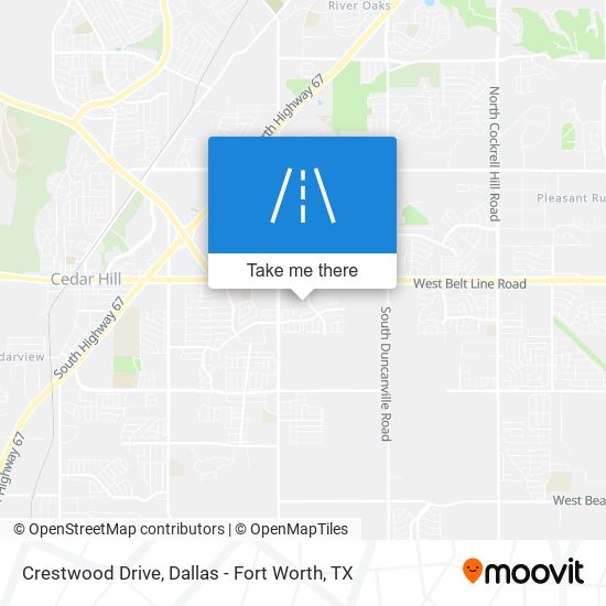 Mapa de Crestwood Drive