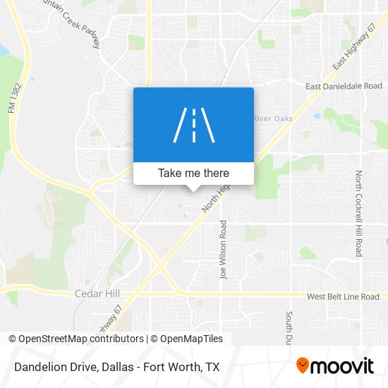Dandelion Drive map