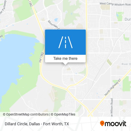 Mapa de Dillard Circle