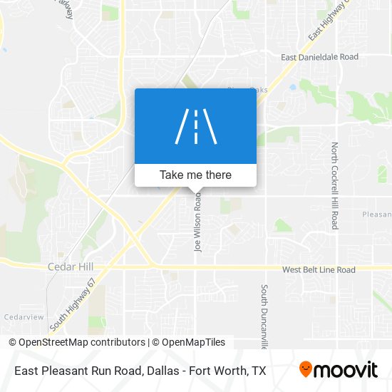 Mapa de East Pleasant Run Road