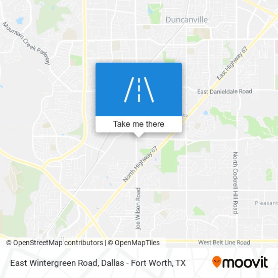 East Wintergreen Road map