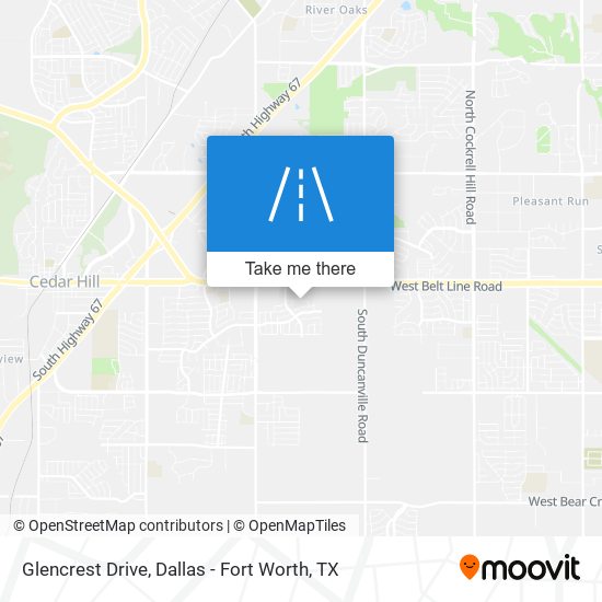 Glencrest Drive map