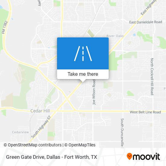 Green Gate Drive map
