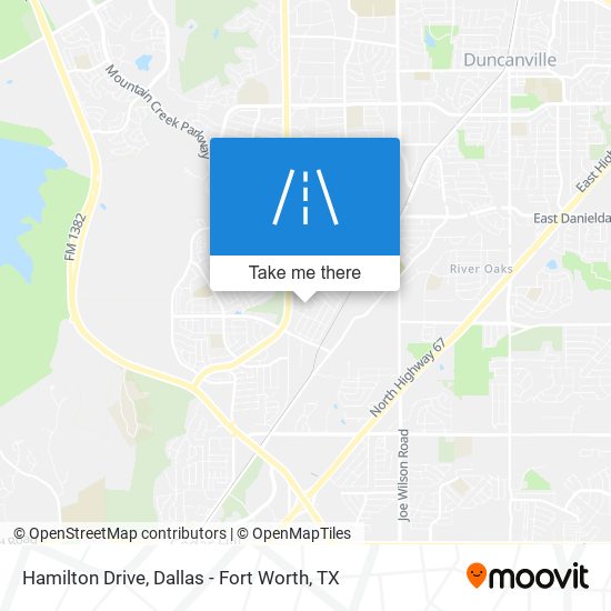 Mapa de Hamilton Drive
