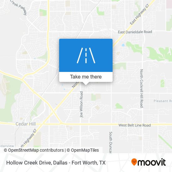 Hollow Creek Drive map