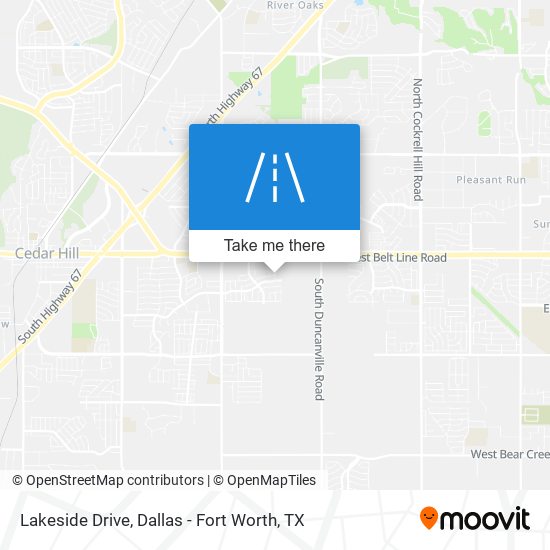 Lakeside Drive map