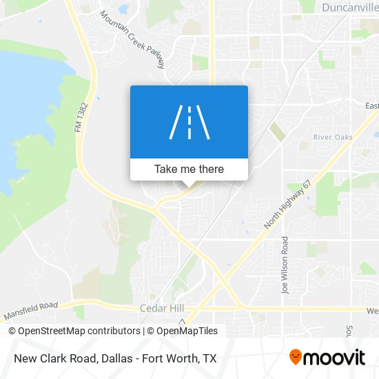 New Clark Road map