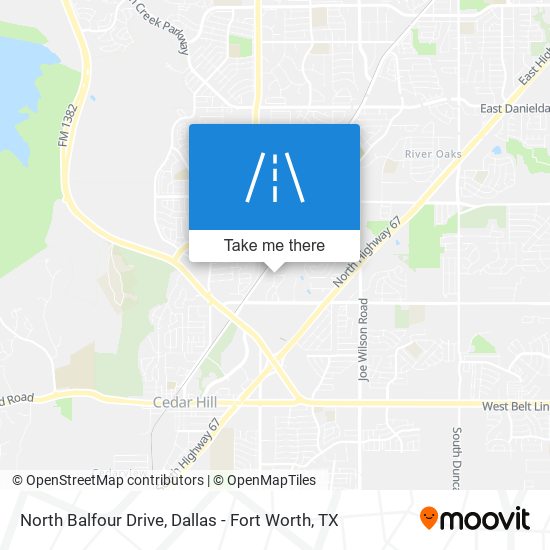 Mapa de North Balfour Drive