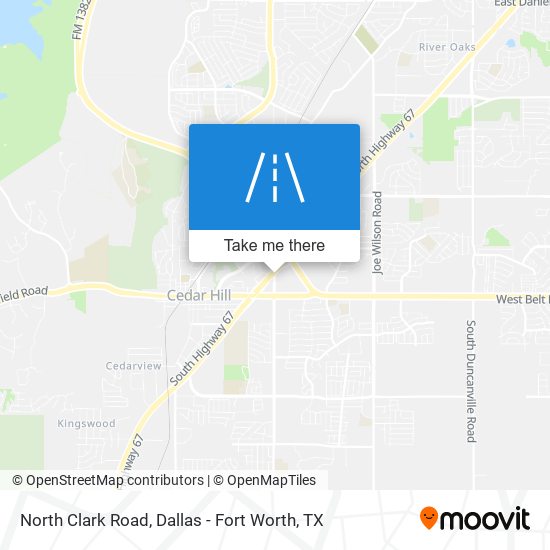 North Clark Road map
