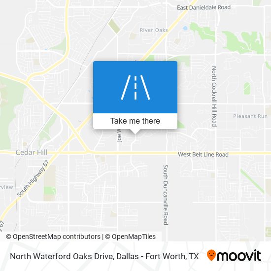 North Waterford Oaks Drive map