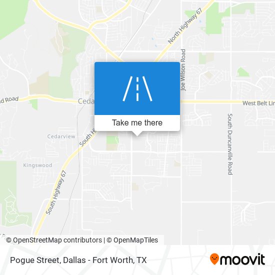 Mapa de Pogue Street