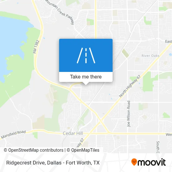 Ridgecrest Drive map