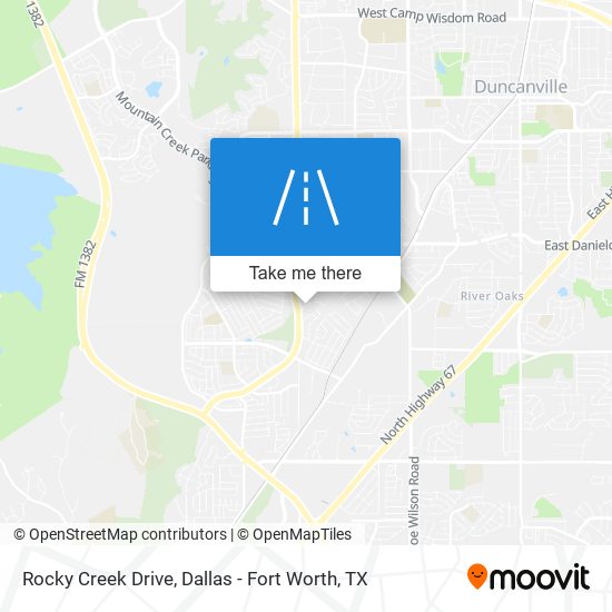 Rocky Creek Drive map