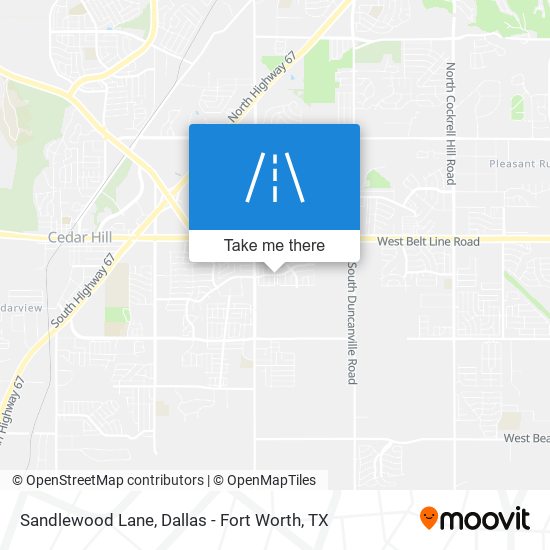 Mapa de Sandlewood Lane