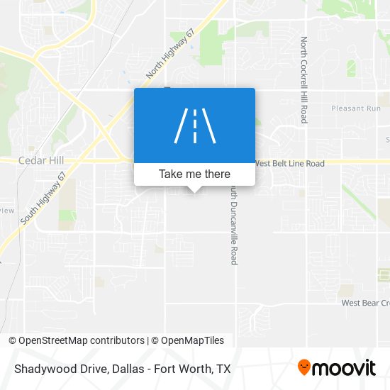 Shadywood Drive map