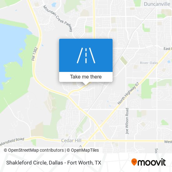 Shakleford Circle map