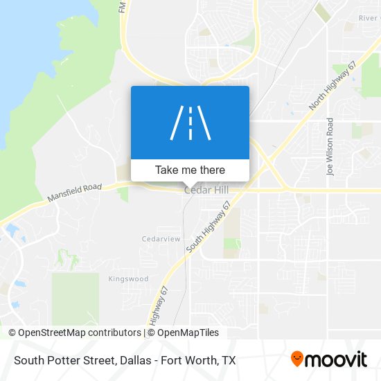 South Potter Street map