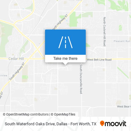 South Waterford Oaks Drive map