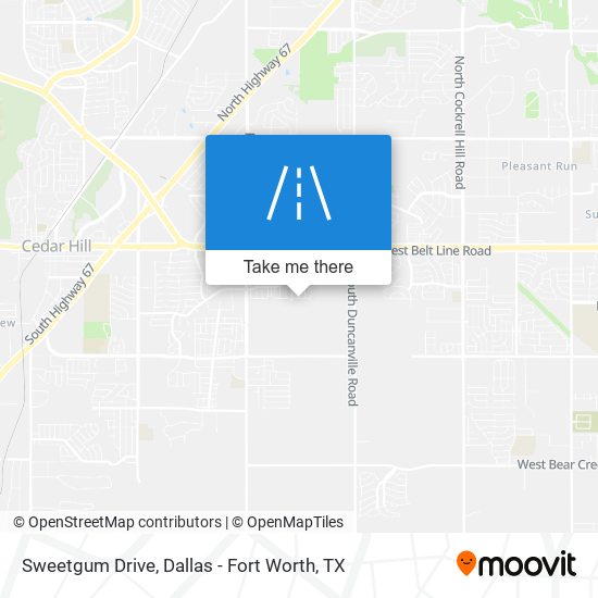 Sweetgum Drive map
