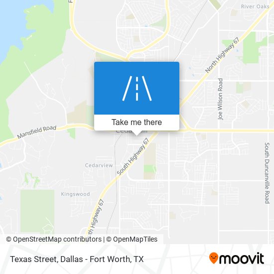 Texas Street map