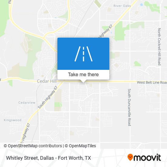 Whitley Street map