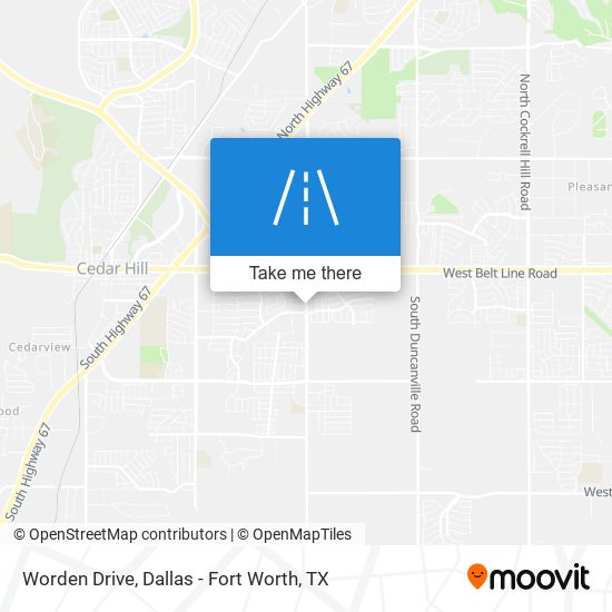 Worden Drive map